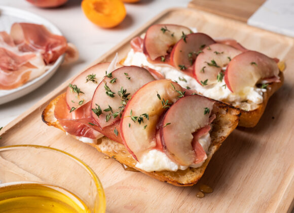 Ciabatta z burratą i brzoskwiniami DSC_4229