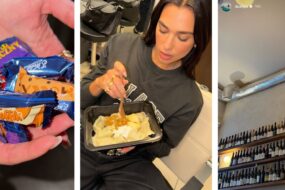 Dua Lipa w&nbsp;Warszawie: wino, pierogi i&nbsp;cukierki Wedel