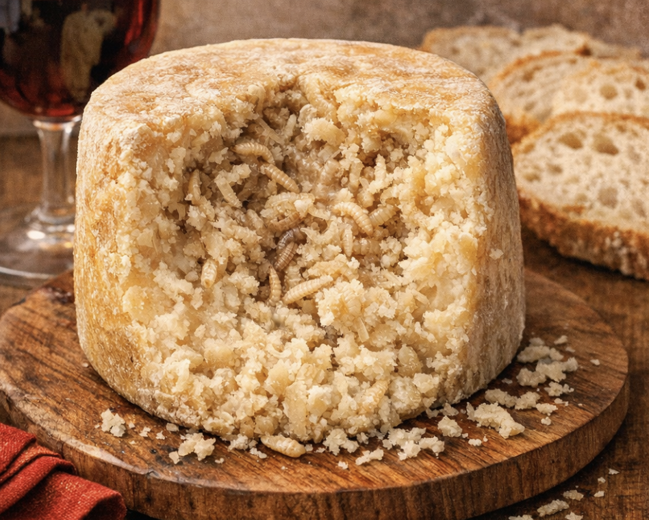 casu marzu, robaki, ser, sardynia