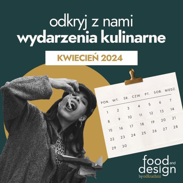 He's here! April calendar of food and design events! Are you curious about what's going on in your city? Now you have everything in one place! 😍See where you should go this month if the food and design theme is any stranger to you! LINK LINK IN THE BIO! #foodanddesign #fooddesign #fooddesignproject #projektfoodanddesign #branżaspożywcza #fmcg #horeca #gastronomia #projektkreatywny #projektfood #innovation #designthinking #fooddesignnews #inspirations #foodinspo
