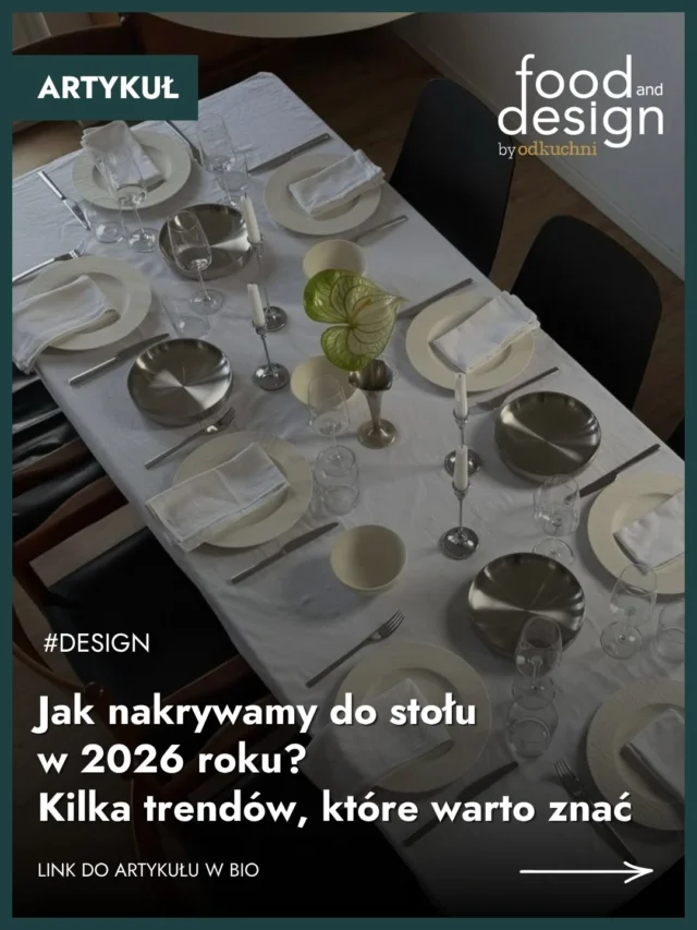 Kolorowe szkło, lniane obrusy i ceramika, która nie musi pochodzić z jednego kompletu. ✨ W aranżacji stołu coraz mniej chodzi o perfekcję, a coraz bardziej o charakter. To detale budują atmosferę i sprawiają, że wspólny posiłek staje się doświadczeniem. 🍽️W najnowszym artykule pokazujemy kilka trendów, które definiują sposób nakrywania stołu w 2026 roku - zarówno w restauracjach, jak i w domach.@t__a__b__l__e @lovedwell_ SERAX x OTTOLENGHI@inbloom.lv @lejasligas @soosatelier nicolekovacic👉 Zainspiruj się na Food and Design - link wrzucamy w bio!#foodanddesign #tablesetting #fooddesign #design #wnętrza