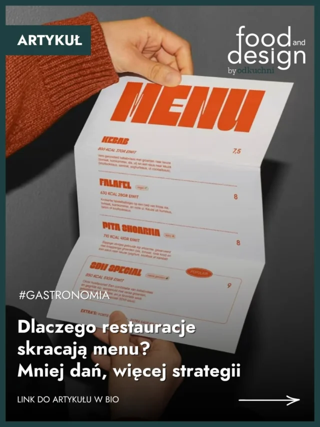 Czy 20 dań w karcie może działać lepiej niż 80? 🤔 Coraz więcej restauracji pokazuje, że mniej naprawdę znaczy więcej. Krótsze menu pomaga gościom wybierać, ułatwia zarządzanie kuchnią i pozwala lepiej podkreślić specjalizację lokalu.W najnowszym artykule analizujemy, dlaczego projektowanie menu stało się jednym z najważniejszych elementów strategii restauracji. ✨👉 Przeczytaj cały artykuł na foodanddesign.pl. Link w bio!#foodanddesign #gastronomia #restaurantdesign #menuengineering #hospitality