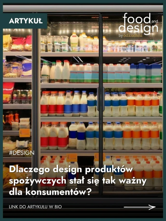 Dlaczego niektóre produkty po prostu wyglądają... lepiej? 🤔 Dziś opakowanie ma do spełnienia znacznie więcej niż tylko ochrona produktu. Musi dobrze prezentować się na sklepowej półce, w sklepie internetowym i na zdjęciach w mediach społecznościowych.W najnowszym artykule analizujemy, dlaczego design produktów FMCG stał się jednym z najważniejszych elementów budowania marki i jak wpływa na decyzje zakupowe konsumentów. ✨👉 Przeczytaj cały artykuł na foodanddesign.pl.Link znajdziesz w bio.#foodanddesign #branding #packagingdesign #FMCG #design